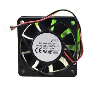 6015 مروحة AFB0624HB 60x60x15 مللي متر 24 فولت 0.12A كتم كروي مزدوج 4000 دورة في الدقيقة 15.36CFM صناعي in Kuwait