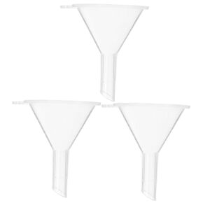 ULTECHNOVO 3PCS Plastic Funnels Thickened Wear Resistant Laboratory Funnels for Reliable Liquid Transfer Wide Mouth Design for Versatile Use Experimental Applications in Kuwait