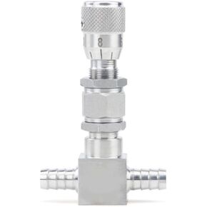 4/6/8/10/12/14 مللي متر خرطوم بارب 304 الفولاذ المقاوم للصدأ صمام تنظيم التدفق قياس المياه الغاز زيت الوقود الضغط العالي (نوع مستقيم ، 4 مللي متر) in Kuwait