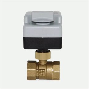1PCS 3/4" Brass Ball Valve 3-Wire Two-Control Actuator AC220V with Manual Switch in Kuwait