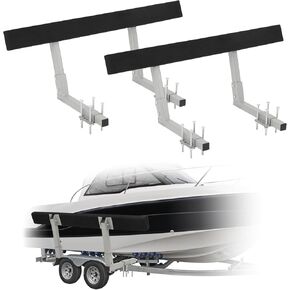 PeakPursuit 60" Boat Trailer Guide-ons, 2PCS Rustproof Steel Trailer Guide ons, Trailer Guides with Carpet-Padded Boards, for Ski Boat, Fishing Boat, Sailboat Trailer in Kuwait