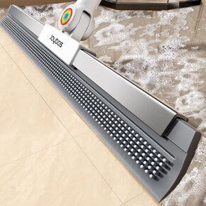 Floor Squeegee for Concrete Floor, Squeegee for Floor with 180° Rotating Head & 63" Long Handle, Garage Squeegee Broom for Epoxy Floor, Pet Hair, Water Removal, Bathroom Tile, Shower Glass, Carpet in Saudi Arabia