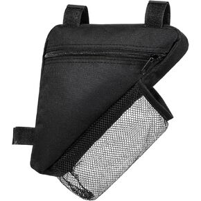 Bike Frame Bag,Bicycle Triangle Bag Bike Pouch Bikes Bags for Bicycles Lightweight Cycling Bags with Mesh Water Bottle Holder for Road and Mountain Bikes(Small Black) in Kuwait