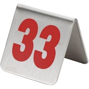 أرقام الطاولة، أرقام الطاولة المصنوعة من الفولاذ المقاوم للصدأ على شكل خيمة مزدوجة الجوانب مقاس 2 × 2 × 2 بوصة، مجموعة من 10 قطع (71-80) in Kuwait