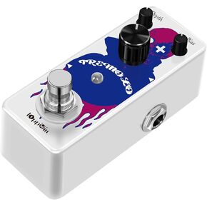 Compact Optical Tremolo Guitar Pedal - IOppWin Trelicopter with Bias Color Control, True Bypass, Metal Shell - Huge Speed & Depth Range for Vintage Pulsing Effects in Kuwait