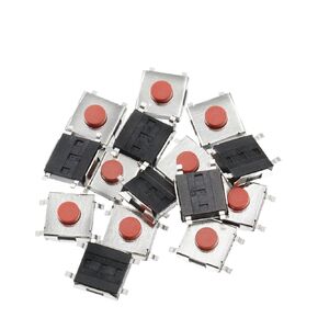 50 قطعة مفتاح زر الضغط، 6X6X3.1MM SMD 4Pin زر مفاتيح أحمر in Kuwait