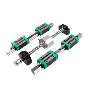 2 أدلة خطية HGR15 (250-500 مم) + 4 كتل HGH15CA + طقم براغي كروية SFU1605 (1605-350 HGR15-300) in Kuwait