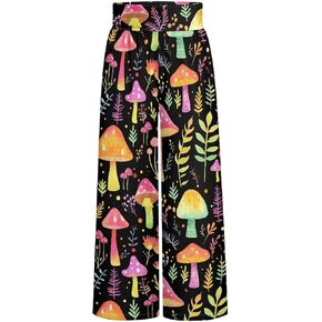 YEXIATODO Wide Leg Pants Woman Plus Size Trousers High Waisted Palazzo Pants Womens Stretchy Sweatpants Joggers S-3XL in Saudi Arabia
