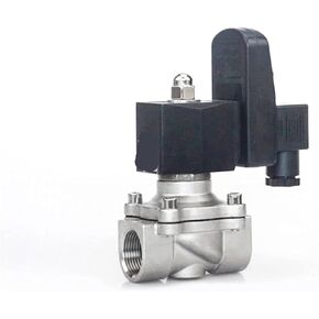 1/2 "3/8" 3/4 "1" صمام الملف اللولبي مغلق عادة الفولاذ المقاوم للصدأ IP65 مقاوم للماء 220 فولت 12 فولت 24 فولت 110 فولت صمام الملف اللولبي مع الموقت (34، BSP_12VDC) in Kuwait