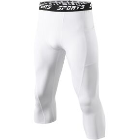 Men's 3/4 Compression Pants with Pocket - Performance Sportswear for Running Basketball Gym and Outdoor Activities in Saudi Arabia