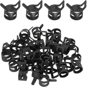 مشابك خرطوم شريط الربيع من PATIKIL، 32 قطعة لـ 8.6-9.5 مم OD 0.3 بوصة (8 مم) أنبوب مشبك زنبركي من الصلب المنغنيز لخط الوقود من السيليكون وأنبوب خرطوم هواء فراغي أنابيب المياه، أسود in Kuwait