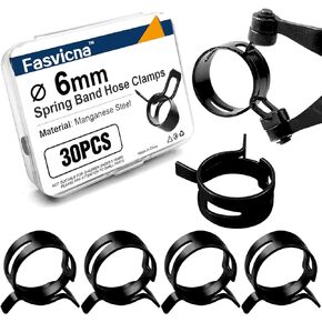 مشابك خرطوم شريطية زنبركية مقاس 5 مم (0.2 بوصة)، 20 قطعة مشابك خرطوم صغيرة لخط الوقود 4-6 مم، وأنابيب حوض السمك، وأنابيب الهواء الصغيرة وخرطوم السيليكون in Kuwait