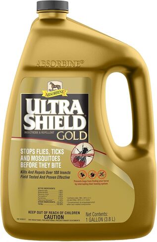 Absorbine UltraShield Gold Insecticide & Repellent for 100+ Insects, Use on Horses in Saudi Arabia