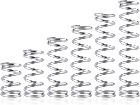 Xiangla-springs قطر السلك 0.2 مم، القطر الخارجي 1.5 مم، الطول الحر 5/10/15/20/25/30/35/40/45/50 مم، 304 نوابض مضغوطة مضغوطة من الفولاذ المقاوم للصدأ، 0.2 × 1.5 مم، 10 قطع (الحجم: الطول 50 مم) in Kuwait