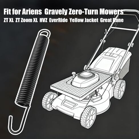 تمديد الربيع مناسب ل Ariens Gravely ZT XL ZT Zoom XL HVZ EverRide سترة صفراء Great Dane Zero-Turn، جزازات العشب سطح التوتر الربيع استبدال 08300020 in Kuwait