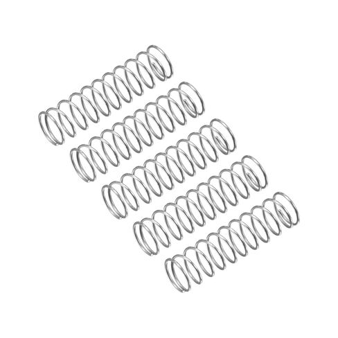 Compression Spring, 5Pcs 304 Stainless Steel, 4mm OD, 0.3mm Wire Size, 15mm Free Length, Silver Tone in Saudi Arabia