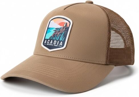 Mesh National Park Cap - Men and Women Baseball Hat 5-Panel Trucker Hat – Suede with Snapback in Saudi Arabia