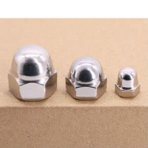 10-32 (50 Pcs) Acorn Cap Nut, 304 Stainless Steel 18/8, Hex Drive, Hex Dome Head Cap Nut in Saudi Arabia