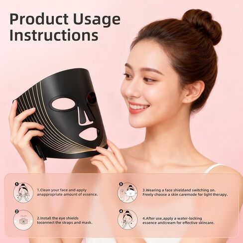 قناع العلاج بالضوء LED المؤهل من FSA (FM-02) in Kuwait