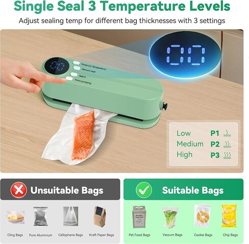 8" x 12" 100 Vacuum Sealer Bags Commercial Grade PreCut Bag Great for Storage, Meal Prep or Sous Vide in Kuwait