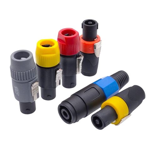 Speakon Connectors 4 Pole Male Plug Audio Speaker Connector 1Pcs(Blue) in Saudi Arabia