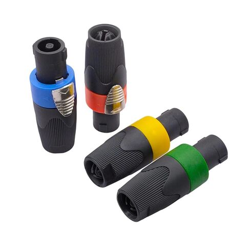 Speakon Connectors 4 Pole Male Plug Audio Speaker Connector 1Pcs(Blue) in Saudi Arabia