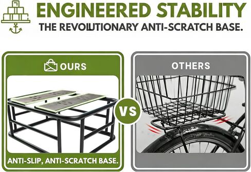 سلة الدراجة الخلفية، سلة الدراجة ذات الرف الخلفي مع حقيبة تخزين مقاومة للماء، سلال خلفية للدراجة ذات سعة كبيرة لمعظم الدراجات والدراجات الإلكترونية، سهلة التركيب in Kuwait