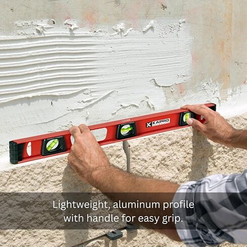 Kapro 140 Project I-Beam Level - 48 بوصة - قوارير أسطوانية زاهية in Kuwait