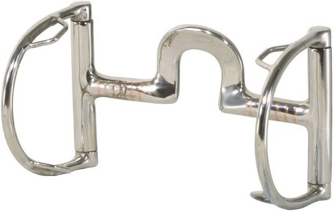 Schneiders FES Spoon D Ring Horse Bit with Hooks | Encourages Horse to Flex at The Poll | Promotes Better Carriage | Lightens Front End | Hooks for Effective Positioning in Saudi Arabia