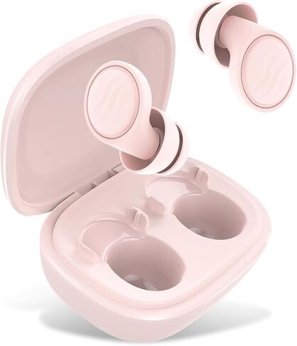 سدادات أذن لإلغاء الضوضاء أثناء النوم - سدادات أذن قابلة لإعادة الاستخدام بقوة 35 ديسيبل مع 7 رؤوس أذن وحقيبة حمل - حماية مرنة للسمع - أطراف أذن مفردة/مزدوجة قابلة للاستبدال للنوم والتركيز والسفر والعمل in Kuwait