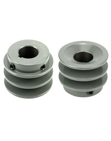QWORK Double Groove Web Sheaves, 2.20"OD 7/8" Bore V-Belt Sheave for V-Belt, 2AK2278 in Saudi Arabia