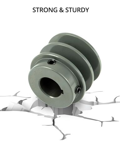 QWORK Double Groove Web Sheaves, 2.20"OD 7/8" Bore V-Belt Sheave for V-Belt, 2AK2278 in Saudi Arabia