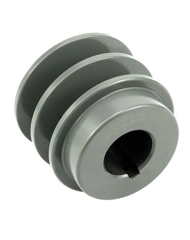 QWORK Double Groove Web Sheaves, 2.20"OD 7/8" Bore V-Belt Sheave for V-Belt, 2AK2278 in Saudi Arabia