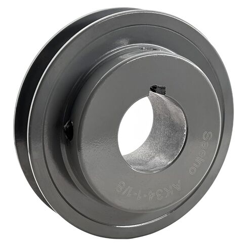 AK34-1 1/8 الحزم، بكرة الحزام v 1 1/8 بوصة تتحمل 3.45 بوصة OD، بكرة المحرك من الحديد الزهر لأحزمة V 3L 4L، بكرة AK34X1-1/8 in Saudi Arabia