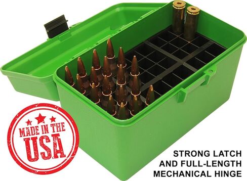 MTM H50-XL Deluxe Handled 50-Round Rifle Ammo Case Box 270 300 WSM 338 Lapua in Saudi Arabia