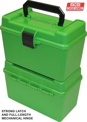 MTM H50-XL Deluxe Handled 50-Round Rifle Ammo Case Box 270 300 WSM 338 Lapua in Saudi Arabia