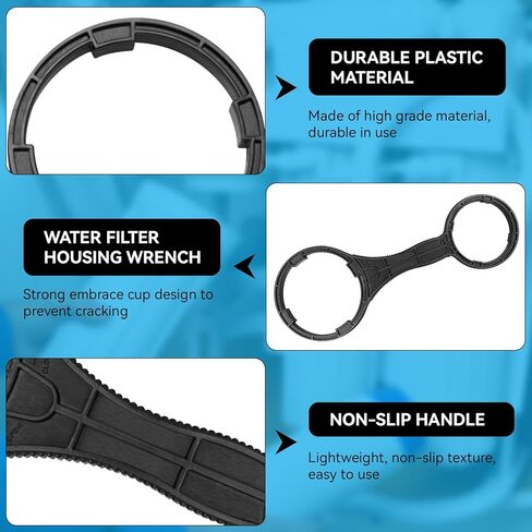 Magluv AWR2 2 في 1 استبدال مفتاح ربط مبيت فلتر المياه لـ iSpring HW12، HC12، RCC، RCCP، US31، CKC، CT10 مبيت ما قبل الفلتر للتناضح العكسي ومفتاح ربط علبة غشاء RO in Kuwait