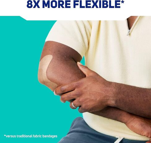 Care Science Smart Flex Knee & Elbow Performance Fabric Bandages, 4 in x 3 in, 20 ct | Flexible Joint Protection for First Aid and Wound Care in Kuwait