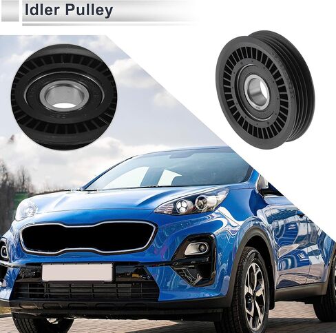 Drive Belt Idler Pulley Serpentine Tensioner Pulley Idler No for Acura Integra 1997-2001 No.73131AC010 Plastic Black 1 Pcs in Saudi Arabia