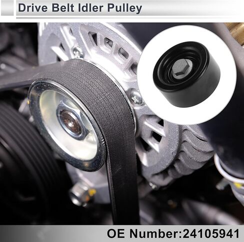 Drive Belt Idler Pulley Serpentine Tensioner Pulley Idler for CHEVROLET SAIL III 2017-2022 No.24105941 Reinforced Nylon 1 Pcs in Saudi Arabia