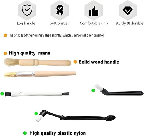 فرشاة تنظيف ماكينة القهوة - 15 قطعة من فرشاة القش، فرشاة الزجاجات بمقبض طويل، فرشاة تنظيف مرنة لزجاجات المياه والأواني الزجاجية والأكواب وأواني القهوة والأكواب وزجاجات المياه والأنابيب المنحنية in Kuwait