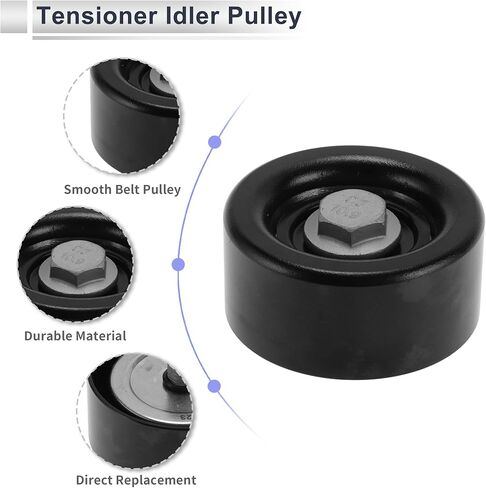 Drive Belt Idler Pulley Serpentine Tensioner Pulley Idler for CHEVROLET SAIL III 2017-2022 No.24105941 Reinforced Nylon 1 Pcs in Saudi Arabia