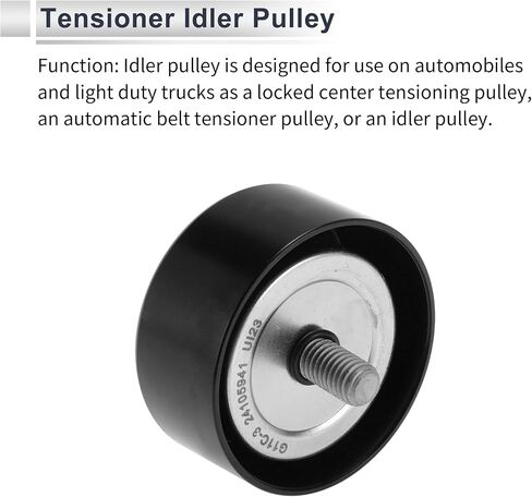 Drive Belt Idler Pulley Serpentine Tensioner Pulley Idler for CHEVROLET SAIL III 2017-2022 No.24105941 Reinforced Nylon 1 Pcs in Saudi Arabia