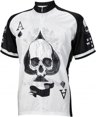 Deal with It Ace of Spades Skull Cycling Jersey in Kuwait