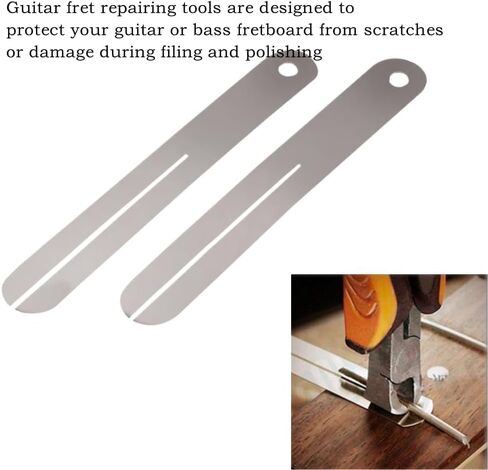 2 حزمة من قطع سدادة رقاقة الجيتار، أداة إصلاح لوحة الفريتس وواقي لوحة الأصابع للجيتار الكهربائي، أدوات إزالة الحنق الجهير in Kuwait