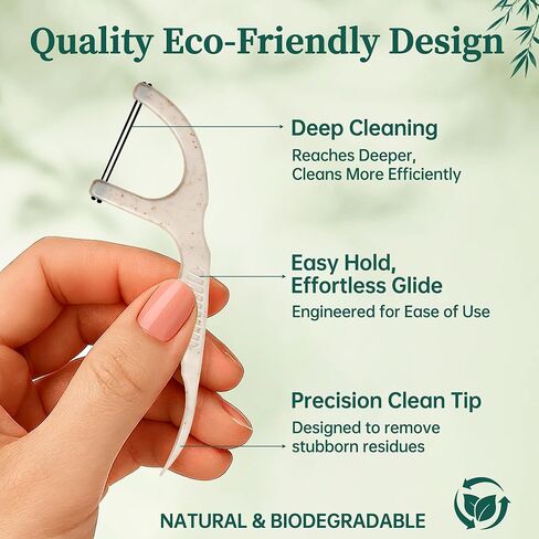 خيط تنظيف الأسنان القابل للتحلل الحيوي للأسنان، 200 قيراط من فحم الخيزران الطبيعي العضوي، خيط خيط مزدوج، خيط تنظيف الأسنان للبالغين، خيط تنظيف الأسنان من قش القمح النباتي، تنظيف أسنان صديق للبيئة، نعناع in Kuwait