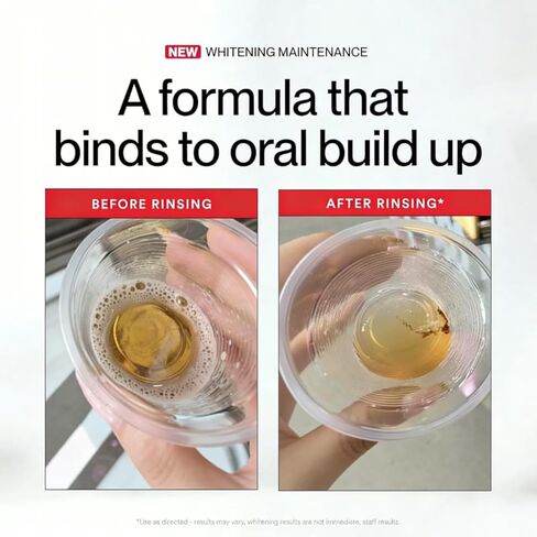 غسول الفم المبيض للبقع من آي دي، غسول الفم المزيل للبقع للحصول على نفس منعش، غسول الفم بيروكسيد الهيدروجين لتعزيز بياض الأسنان، شطف بيروكسيد بالزيوت العطرية 237 مل in Kuwait