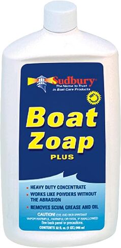 Sudbury Boat Zoap Plus، صابون منظف القوارب، صابون القوارب متعدد الأغراض، ملحقات القوارب الأساسية، 32 أونصة. in Kuwait