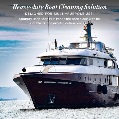 Sudbury Boat Zoap Plus، صابون منظف القوارب، صابون القوارب متعدد الأغراض، ملحقات القوارب الأساسية، 32 أونصة. in Kuwait