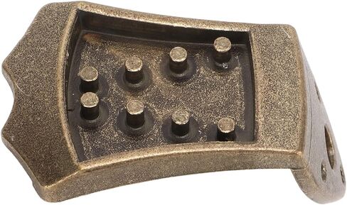 Alomejor Mandolin Tailpiece for 8 String Vaulted Mandolin, Metal, One Piece Cast Design, Noise-Free, Improves Tone and Volume in Kuwait